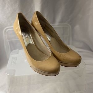 Patent Leather Tan Michael Kors heels